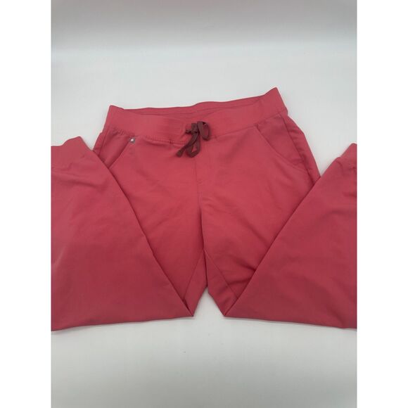 Figs Scrubs Bottoms Technical Collection Sz L Pockets & Elastic Band Orange - Picture 3 of 9